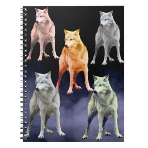 Wolf-Notizbuch Notizblock