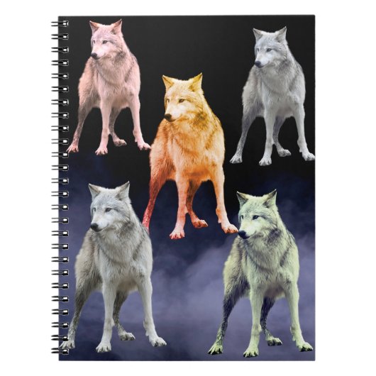 Wolf-Notizbuch Notizblock (Vorderseite)