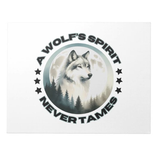 Wolf Notpads Notizblock (Vorderseite)
