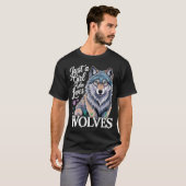 Wolf Nur Ein Mädchen Das Liebt T-Shirt (Vorne ganz)