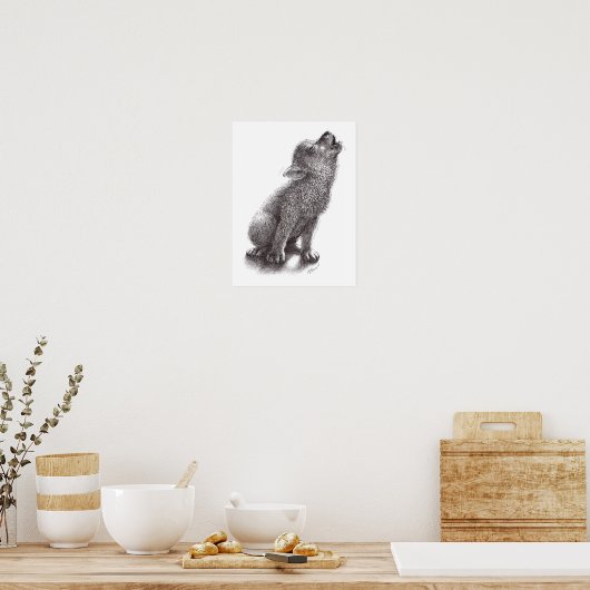 Wolf oder Dog Poster (Küche)