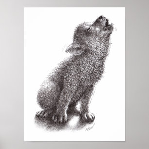 Wolf oder Dog Poster
