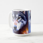 Wolf Öl färbt das Wesen der Schönheit, Kaffeetasse (Vorderseite Links)