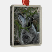 Wolf Ornament Aus Metall (Rechts)