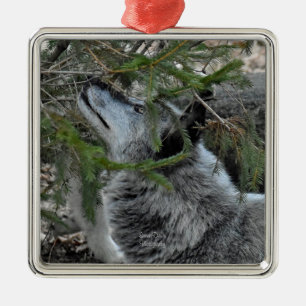 Wolf Ornament Aus Metall