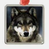 Wolf Ornament Aus Metall (Vorne)