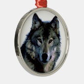 Wolf Ornament Aus Metall (Rechts)