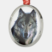 Wolf Ornament Aus Metall (Links)
