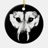 Wolf Ornament Wolf Dog Keepake Dog Geschenke (Vorne)