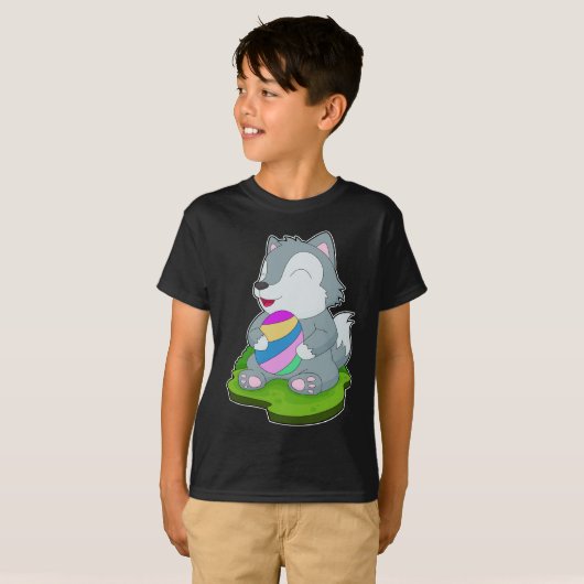 Wolf Osterei T-Shirt (Vorne ganz)