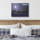 Wolf Pack - Alaska Leinwanddruck (Insitu (Schlafzimmer))