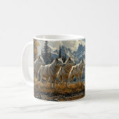 Wolf Pack am See Kaffeetasse (Vorderseite Links)