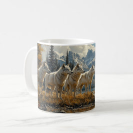 Wolf Pack am See Kaffeetasse