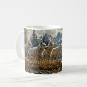 Wolf Pack am See Kaffeetasse
