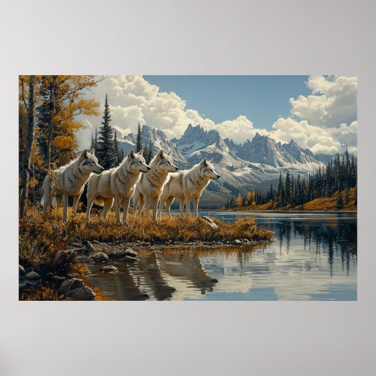 Wolf Pack am See Poster (Vorne)