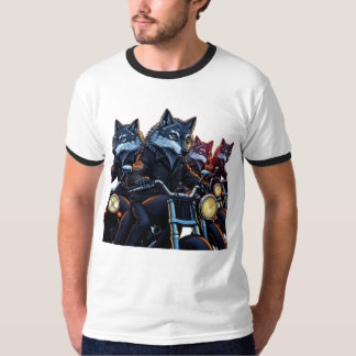 Wolf Pack Biker T-Shirt