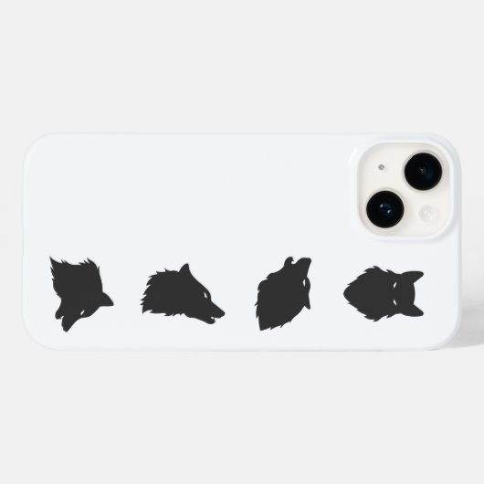 Wolf Pack Case-Mate iPhone Hülle (Rückseite (Horizontal))
