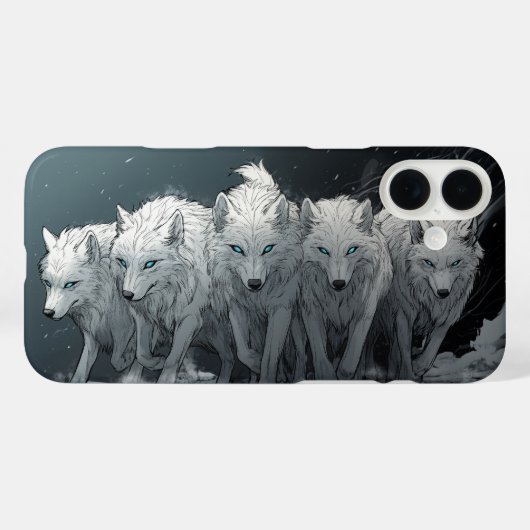 Wolf Pack Case-Mate iPhone Hülle (Rückseite (Horizontal))