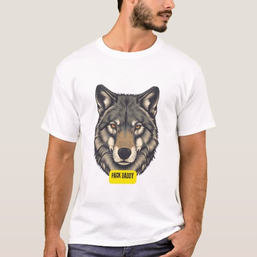 Wolf. Pack Daddy T-Shirt (Vorderseite)