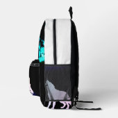 Wolf Pack Druck Schnitt Nähtasche Bedruckter Rucksack (Rechts)
