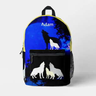 Wolf Pack Druck Schnitt Nähtasche Bedruckter Rucksack
