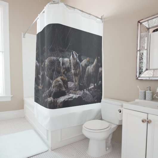 Wolf Pack Duschvorhang (Beispiel)