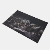 Wolf Pack Fußmatte (Schrägansicht)