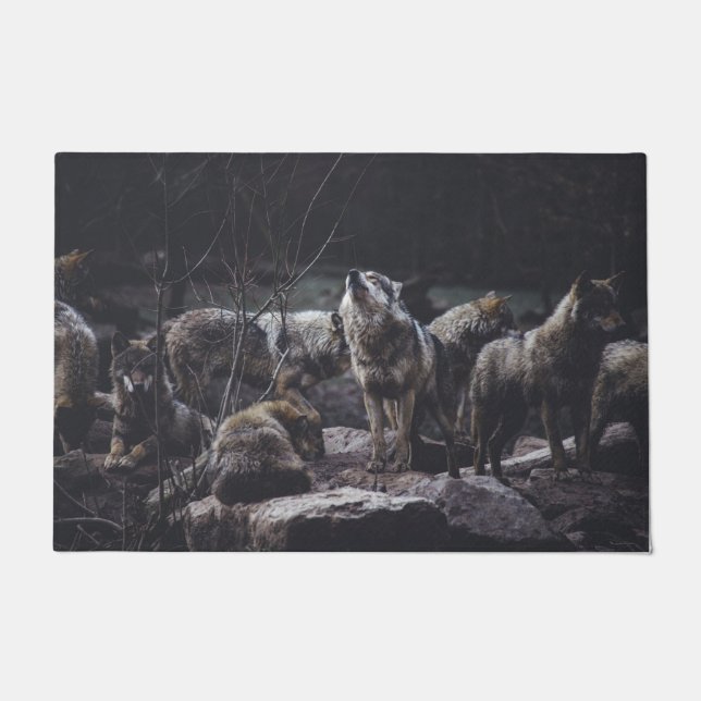 Wolf Pack Fußmatte (Vorderseite)