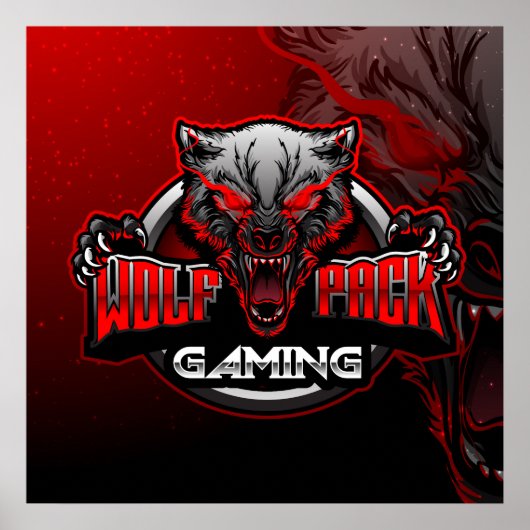 Wolf Pack Gaming Poster (Vorne)