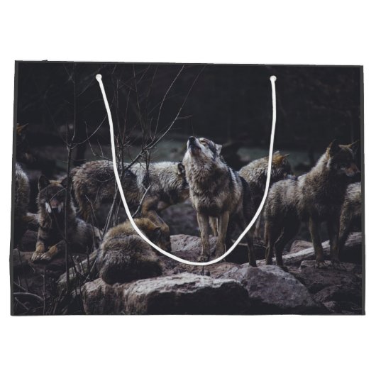 Wolf Pack Große Geschenktüte (Rückseite)
