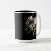 Wolf Pack Howling Vollmond Zweifarbige Tasse (VorderseiteRechts)