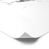 Wolf Pack Howling Winter Song Chorus Poster (Ecke)