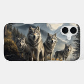 Wolf Pack in der Bergwelt iPhone Hülle (Rückseite (Horizontal))