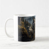 Wolf Pack in der Bergwelt Kaffeetasse (Links)