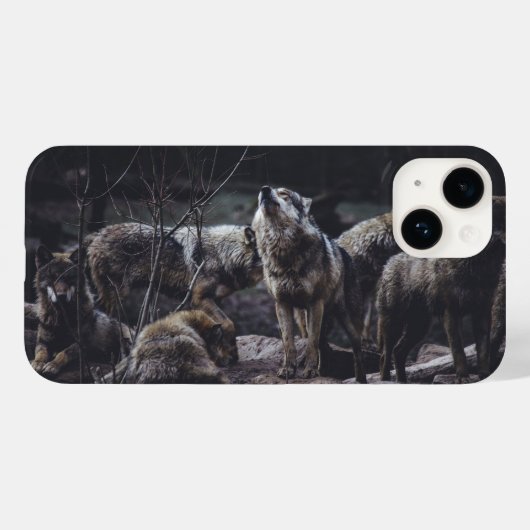 Wolf-Pack-iPhone-14-Hülle Case-Mate iPhone Hülle (Rückseite (Horizontal))