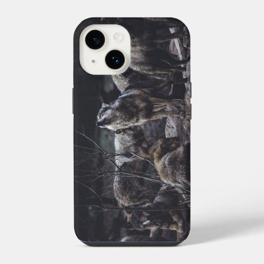 Wolf-Pack-iPhone-14-Hülle iPhone Hülle (Rückseite)