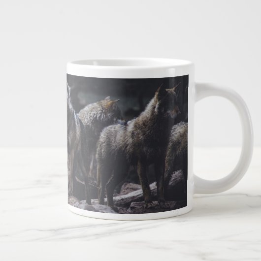 Wolf Pack Jumbo-Tasse (Rechts)