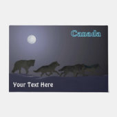 Wolf Pack - Kanada Fußmatte (Vorderseite)