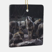 Wolf Pack Keramikornament (Rechts)