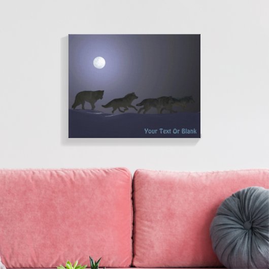 Wolf Pack Leinwanddruck (Insitu (Wohnzimmer))