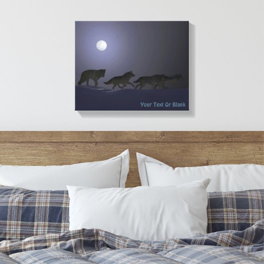 Wolf Pack Leinwanddruck (Insitu (Schlafzimmer))