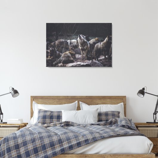Wolf Pack Leinwanddruck (Insitu (Schlafzimmer))