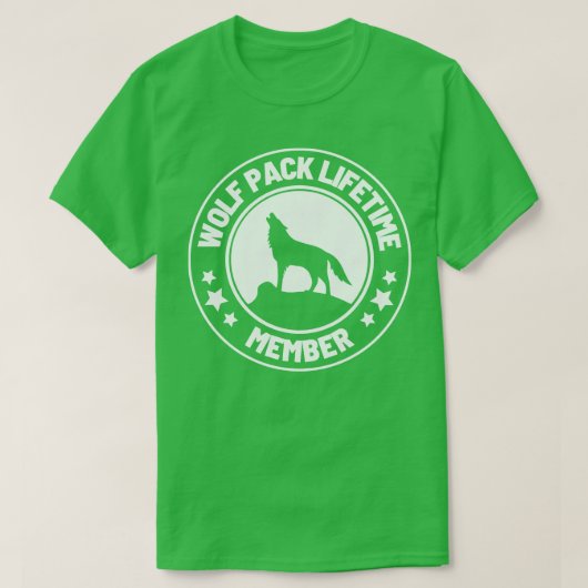 Wolf Pack Lifetime-Mitgliedschaft 40 T-Shirt (Design vorne)