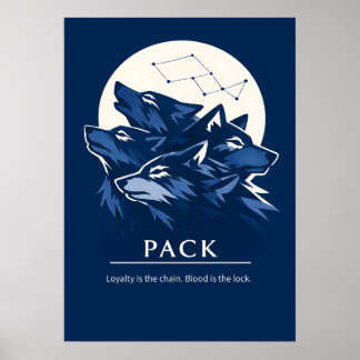 Wolf Pack Loyalty Art Poster