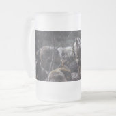 Wolf Pack Mattglas Bierglas (Vorderseite Links)