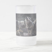 Wolf Pack Mattglas Bierglas (Mittel)