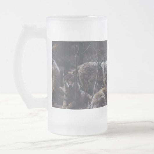 Wolf Pack Mattglas Bierglas (Links)