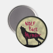 Wolf Pack Member Magnet (Vorderseite/Rückseite)