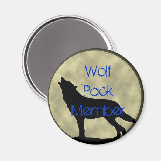 Wolf Pack-Member-Magnet Magnet (Vorderseite/Rückseite)