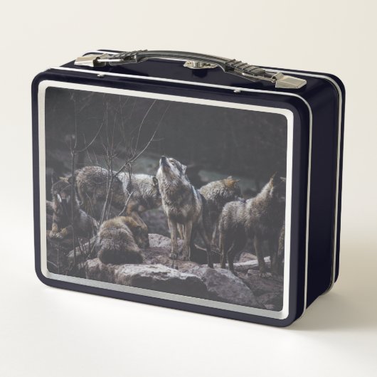 Wolf Pack Metall Brotdose (Rückseite)